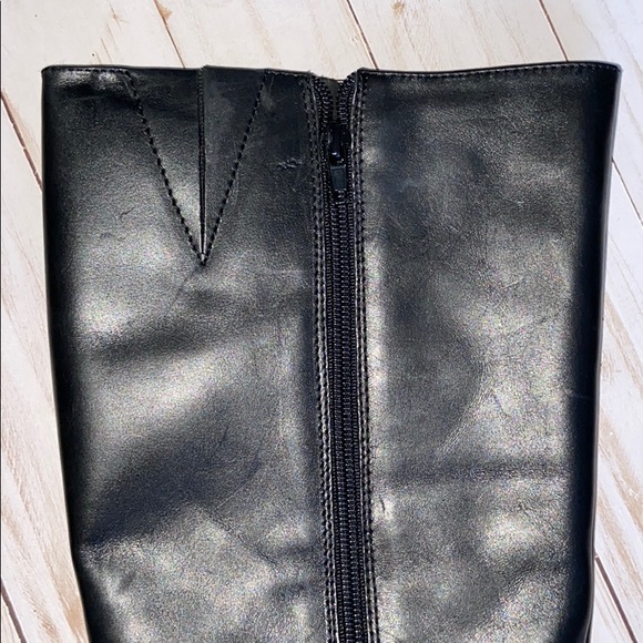 INC Black Wide Calf Leather Riding Boot - Picture 9 of 15